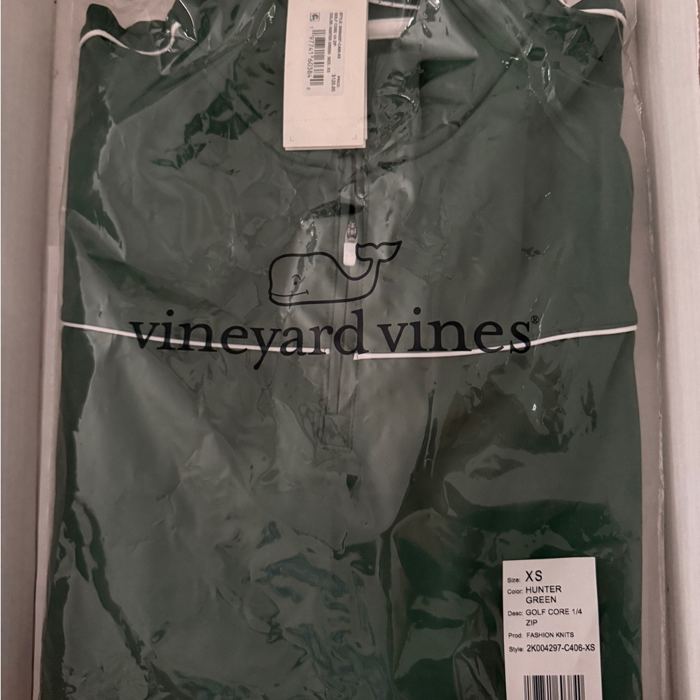 Vineyard Vines Women’s Green 1/4 Zip Pullover XS